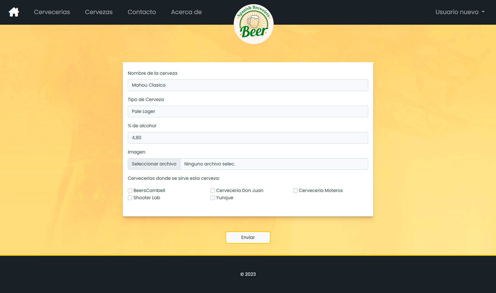 Registro de Cervecerías — captura 4