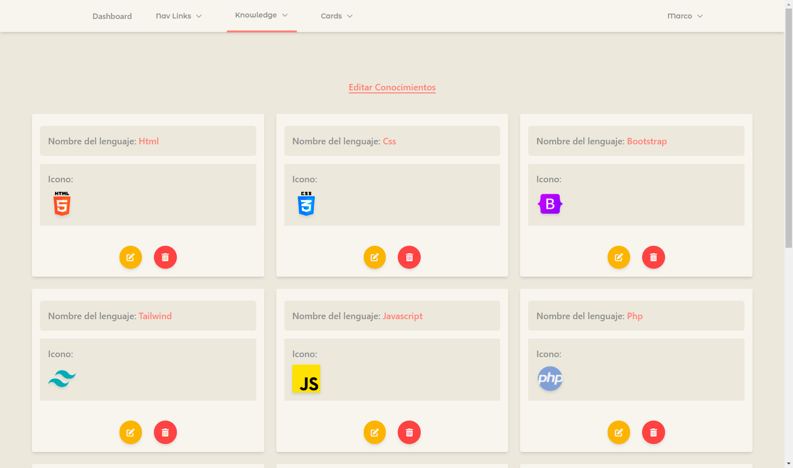 Portfolio Personal v1 — captura 7