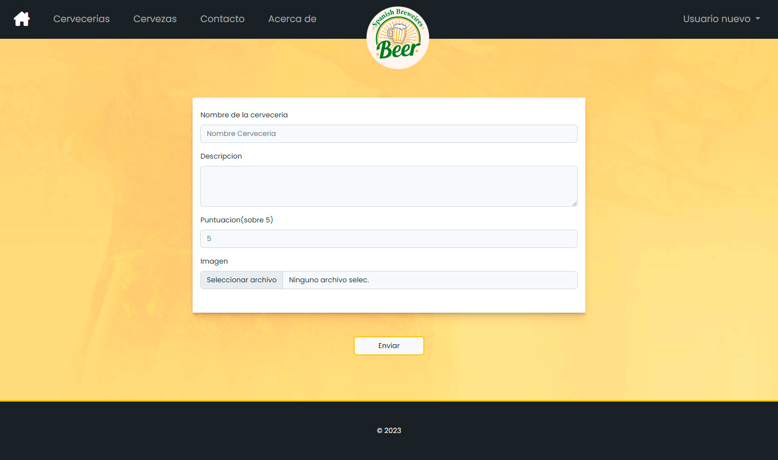 Registro de Cervecerías — captura 1